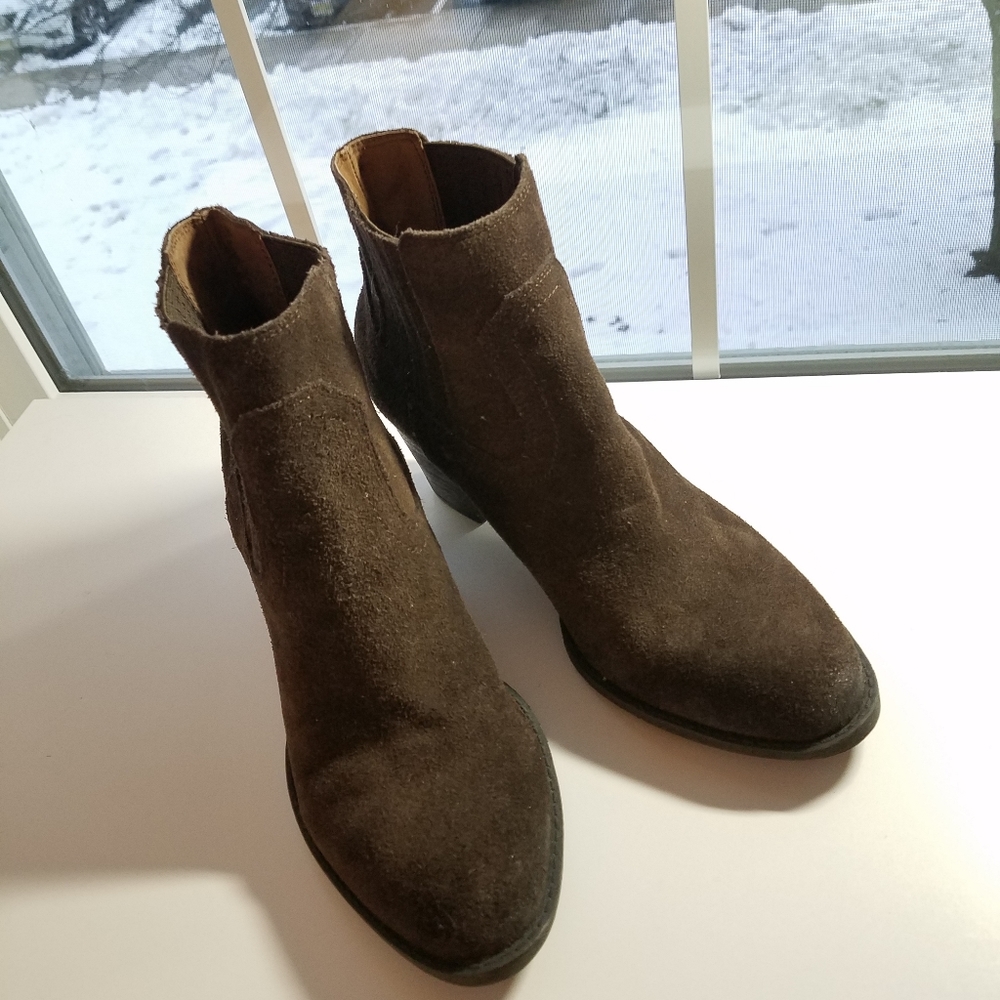 Dolce Vita Dark Brown Suede Booties